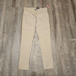 IZOD Approved Schoolwear Easy Care Girls Khaki Pants Size 7 Stretch Skinny